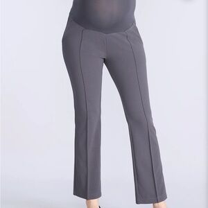 Gray Women's motherhood Maternity Pants Secret Fit Belly® Modern Work Pant